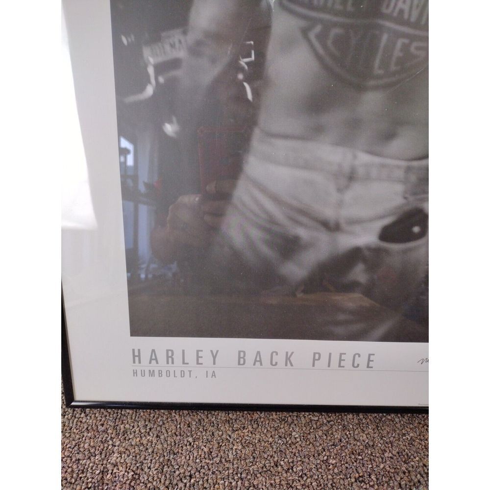 Michael Lichter 1999 "Harley Back Piece"  Poster Print Harley Davidson SIGNED - Picture 3 of 13
